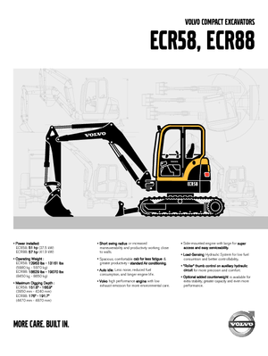 Гусеничні екскаватори Volvo ECR88