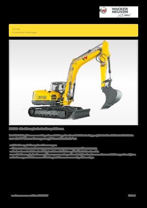 Гусеничні екскаватори Wacker Neuson ET145