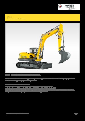 Гусеничні екскаватори Wacker Neuson ET145