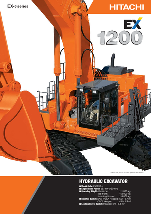 Гусеничні екскаватори Hitachi EX 1200-6