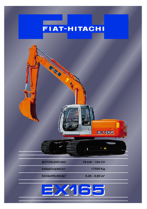 Гусеничні екскаватори Fiat-Hitachi EX 165