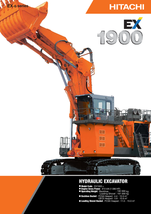 Гусеничні екскаватори Hitachi EX 1900-6