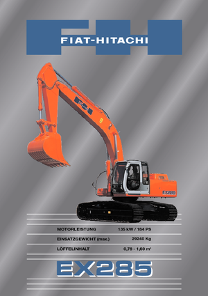 Гусеничні екскаватори Fiat-Hitachi EX 285