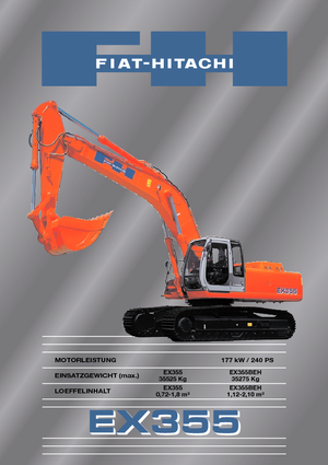 Гусеничні екскаватори Fiat-Hitachi EX 355
