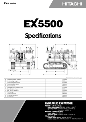Гусеничні екскаватори Hitachi EX 5500-6