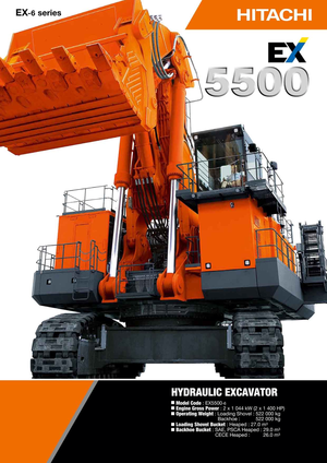 Гусеничні екскаватори Hitachi EX 5500-6
