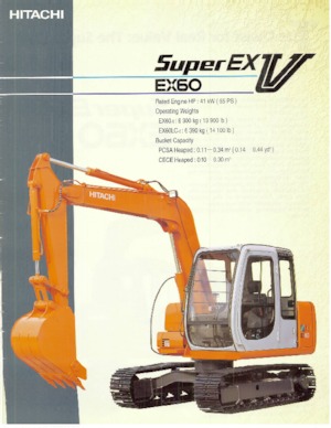 Гусеничні екскаватори Hitachi EX 60