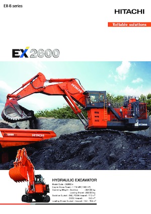 Гусеничні екскаватори Hitachi EX2600-6