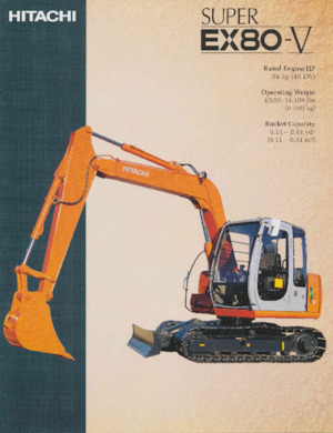 Гусеничні екскаватори Hitachi EX80