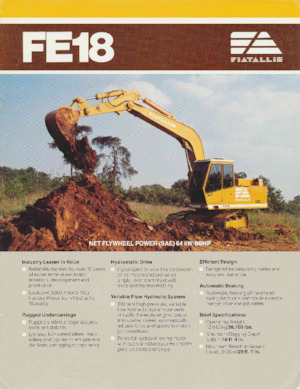 Гусеничні екскаватори Fiatallis FE18