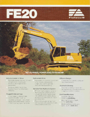 Гусеничні екскаватори Fiatallis FE20HD