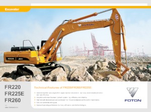 Гусеничні екскаватори Foton Lovol FR220D