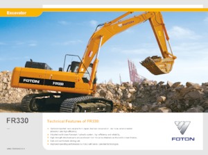 Гусеничні екскаватори Foton Lovol FR330D