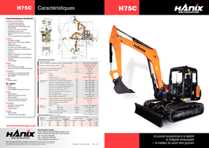 Гусеничні екскаватори Hanix H 75 C