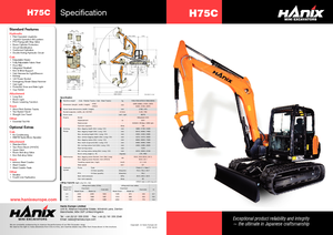 Гусеничні екскаватори Hanix H 75 C