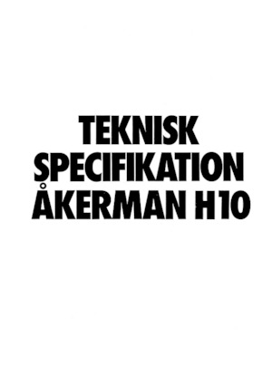 Гусеничні екскаватори Akerman-Volvo H10