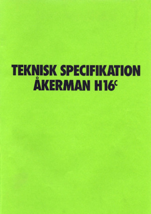 Гусеничні екскаватори Akerman-Volvo H16C