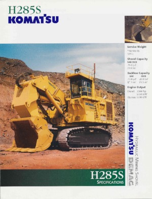 Гусеничні екскаватори Komatsu H285S