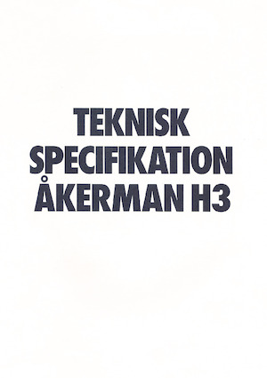 Гусеничні екскаватори Akerman-Volvo H3