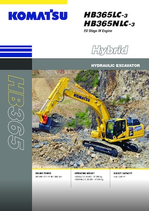 Гусеничні екскаватори Komatsu HB365NLC-3E0