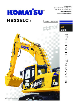Гусеничні екскаватори Komatsu HB335LC-1