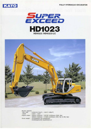Гусеничні екскаватори Kato HD1023