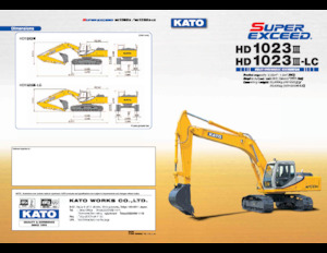 Гусеничні екскаватори Kato HD1023III