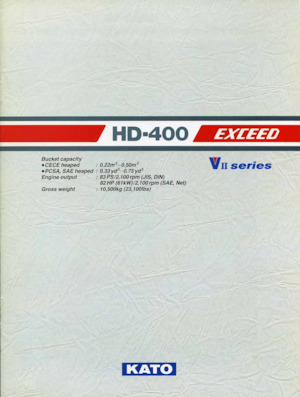 Гусеничні екскаватори Kato HD400VII EXCEED
