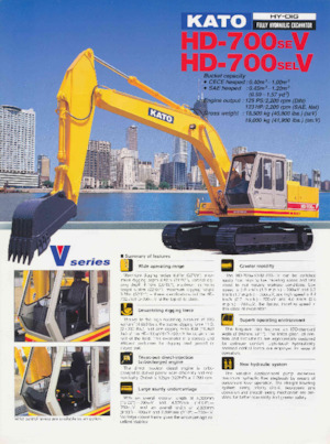 Гусеничні екскаватори Kato HD700SEV