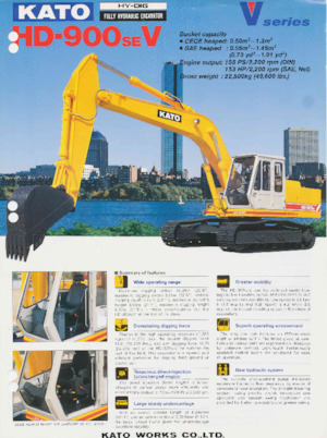 Гусеничні екскаватори Kato HD900SEV
