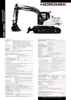 Гусеничні екскаватори Hidromek HMK 140 LC