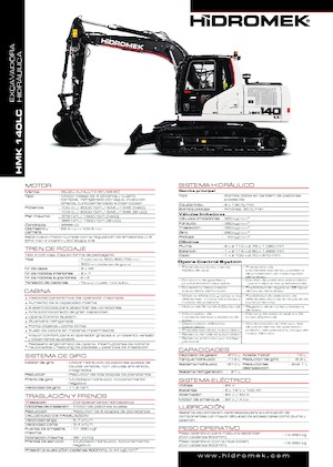 Гусеничні екскаватори Hidromek HMK 140 LC