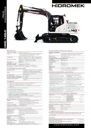 Гусеничні екскаватори Hidromek HMK 140 LC