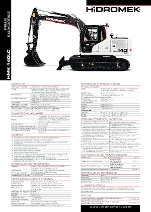 Гусеничні екскаватори Hidromek HMK 140 LC