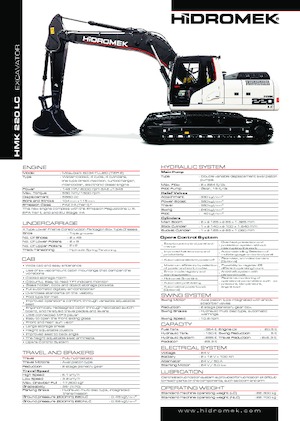 Гусеничні екскаватори Hidromek HMK 220 LC