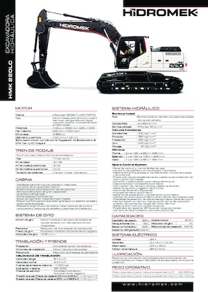 Гусеничні екскаватори Hidromek HMK 220 LC