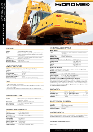 Гусеничні екскаватори Hidromek HMK 220 LC