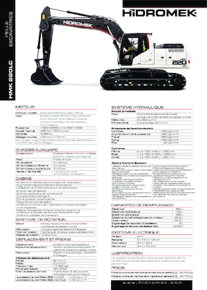 Гусеничні екскаватори Hidromek HMK 220 LC