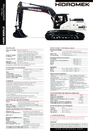 Гусеничні екскаватори Hidromek HMK 220 LC