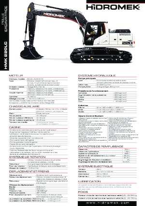 Гусеничні екскаватори Hidromek HMK 220 LC