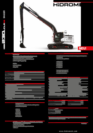 Гусеничні екскаватори Hidromek HMK 230 LC LR 