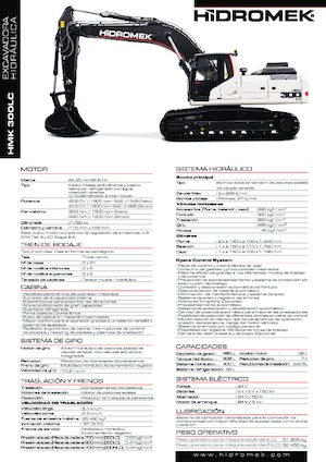 Гусеничні екскаватори Hidromek HMK 300 LC PLUS