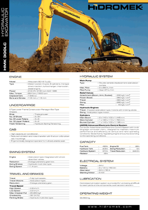 Гусеничні екскаватори Hidromek HMK 300 LC