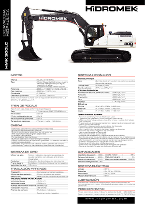 Гусеничні екскаватори Hidromek HMK 300 LC