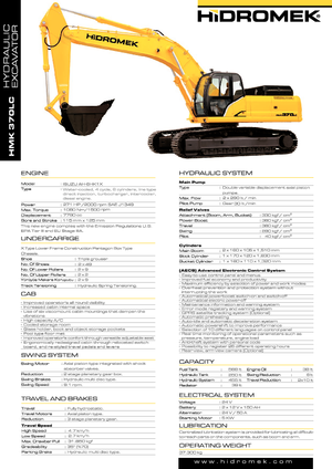 Гусеничні екскаватори Hidromek HMK 370 LC-HD