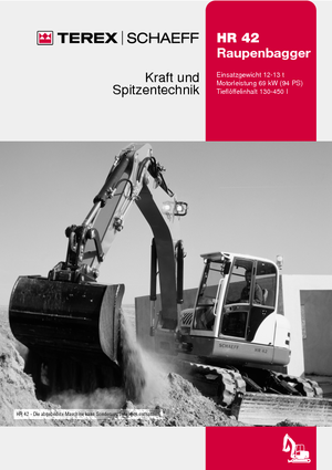 Гусеничні екскаватори Terex-Schaeff HR 42