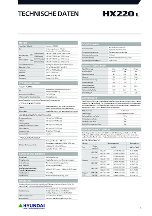 Гусеничні екскаватори Hyundai HX220L