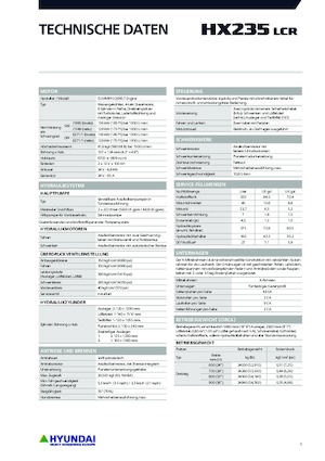 Гусеничні екскаватори Hyundai HX235LCR