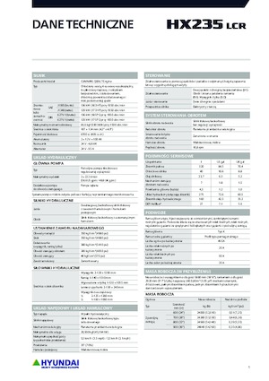 Гусеничні екскаватори Hyundai HX235LCR