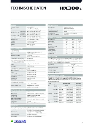 Гусеничні екскаватори Hyundai HX300HW